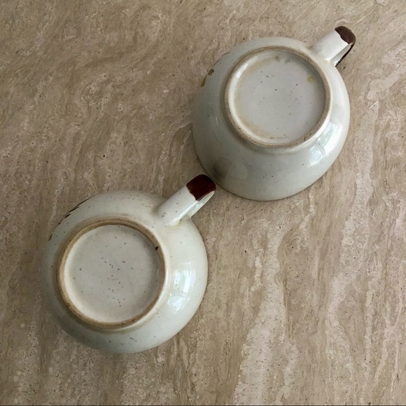 Set of 2 floral speckled vintage mugs - Picture 4 of 6